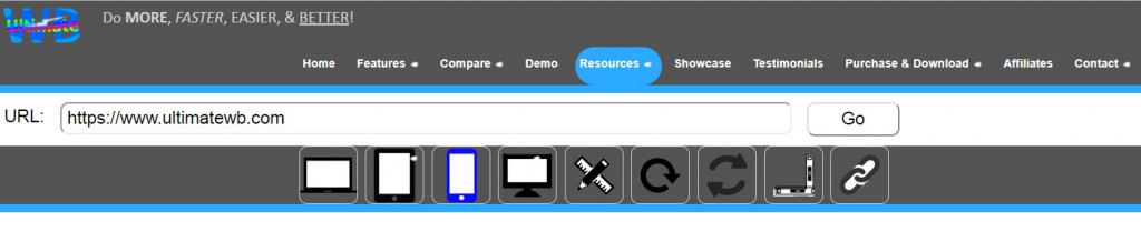 Ultimate Web Builder Responsive Check Tool